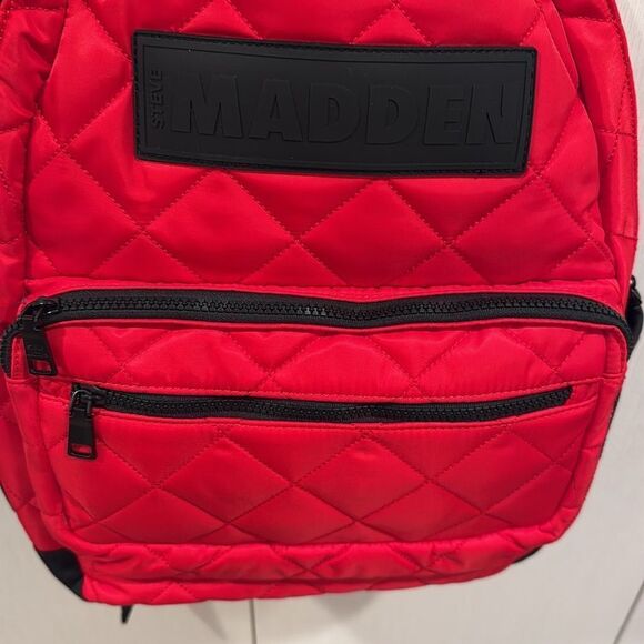 Steve Madden Bold Red Quilted Backpack?Last deal ? main image 10